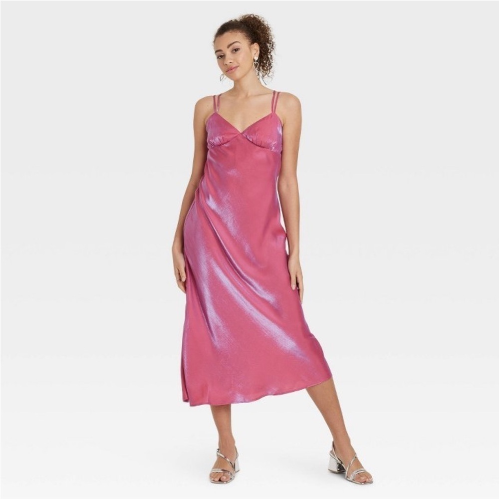 Women's Iridescent Maxi Slip Dress - Wild
Fable™ Pink XL new